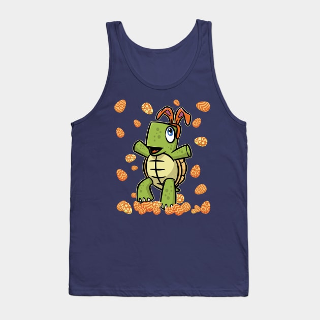 Adorable Turtle Bunny Easter Egg Cute Women Men Boys Girls Kids Teens Youth Tank Top by teeleoshirts